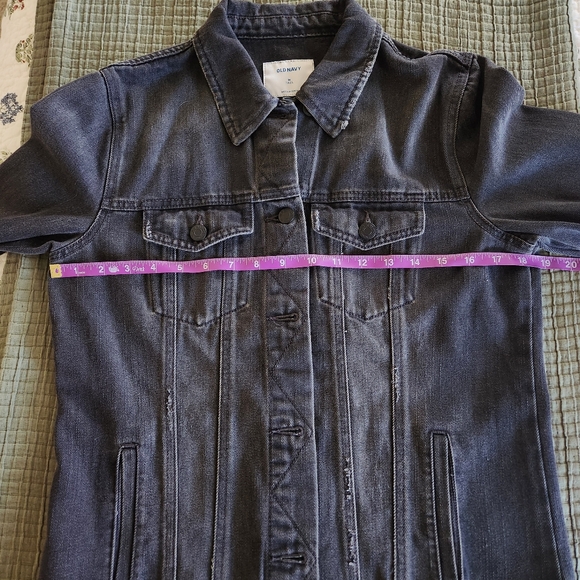 Old Navy Black Jean Jacket Medium Tall NWOT - Picture 5 of 7